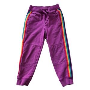 Primary Purple Rainbow Stripe Joggers